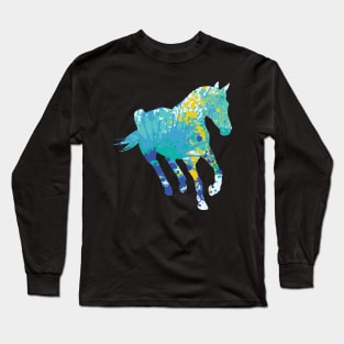 Cool horse horses colorful animal TShirt Long Sleeve T-Shirt